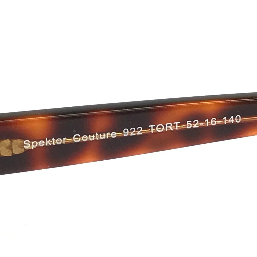 Spektor Couture Eyeglasses Frames 922 TORT Tortoise Rectangle Full Rim 52-16-140